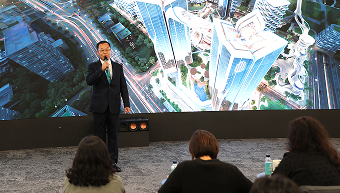 포스코이앤씨 정희민 사장, 용산 현장서 직접  정직과 신뢰로 완성하는 품격있는 오티에르 강조